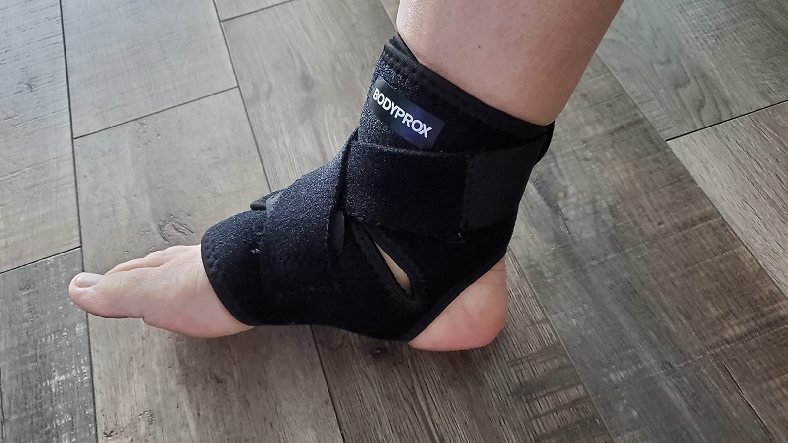 Bodyprox Ankle Support Brace. Breathable Neoprene Sleeve. Adjustable Wrap! (1 Pack) photo review
