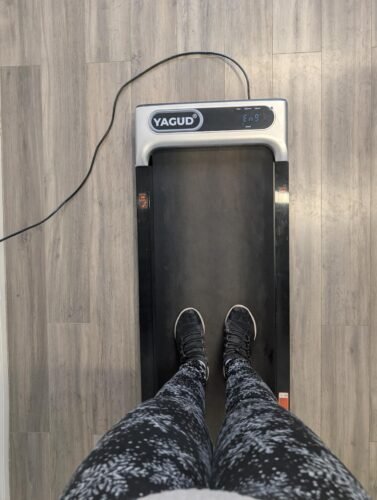 Under Desk Treadmill. Walking Pad for Home and Office. 2.5 HP Portable Walking Jogging Running Machine with Remote Control and LED Display photo review