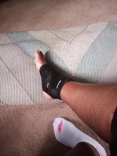 Bodyprox Ankle Support Brace. Breathable Neoprene Sleeve. Adjustable Wrap! (1 Pack) photo review