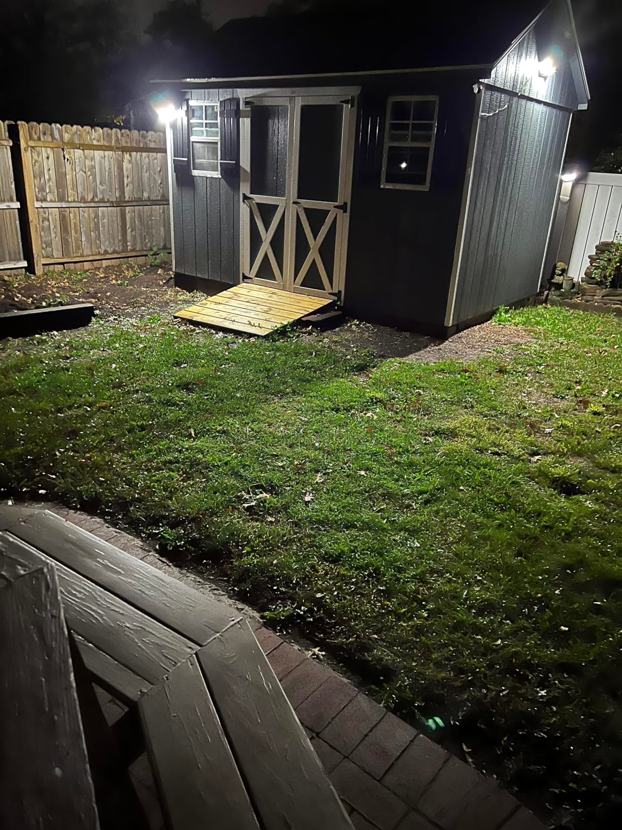 Tuffenough Solar Outdoor Lights 2500LM 210 LED Security Lights with Remote Control.3 Heads Motion Sensor Lights. IP65 Waterproof.270° Wide Angle Flood Wall Lights with 3 Modes(2 Packs) photo review