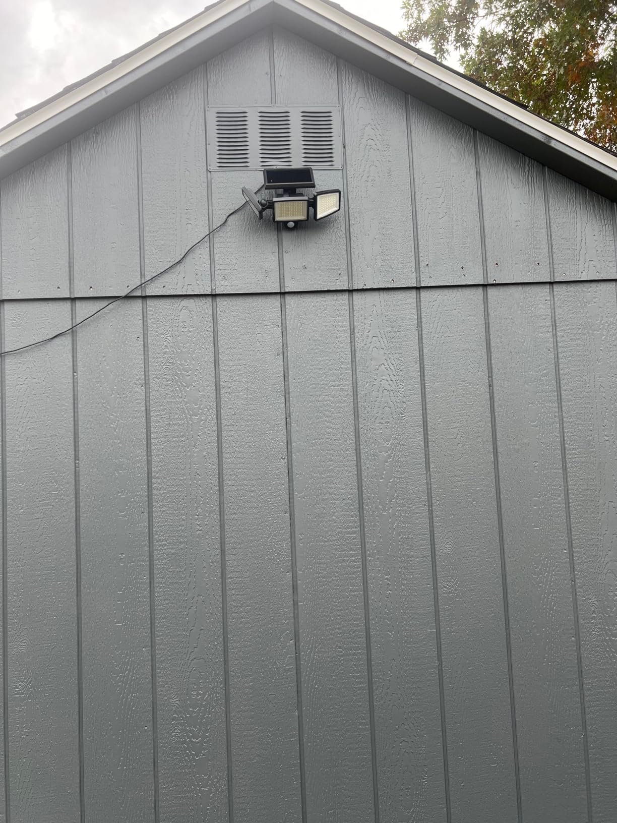 Tuffenough Solar Outdoor Lights 2500LM 210 LED Security Lights with Remote Control.3 Heads Motion Sensor Lights. IP65 Waterproof.270° Wide Angle Flood Wall Lights with 3 Modes(2 Packs) photo review