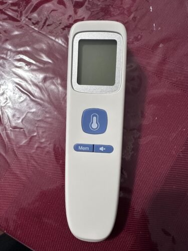 No-Touch Thermometer for Adults and Kids. Accurate Digital Baby Thermometer. Fever Alarm & Silent Mode. 2 in 1 Forehead & Object Mode photo review