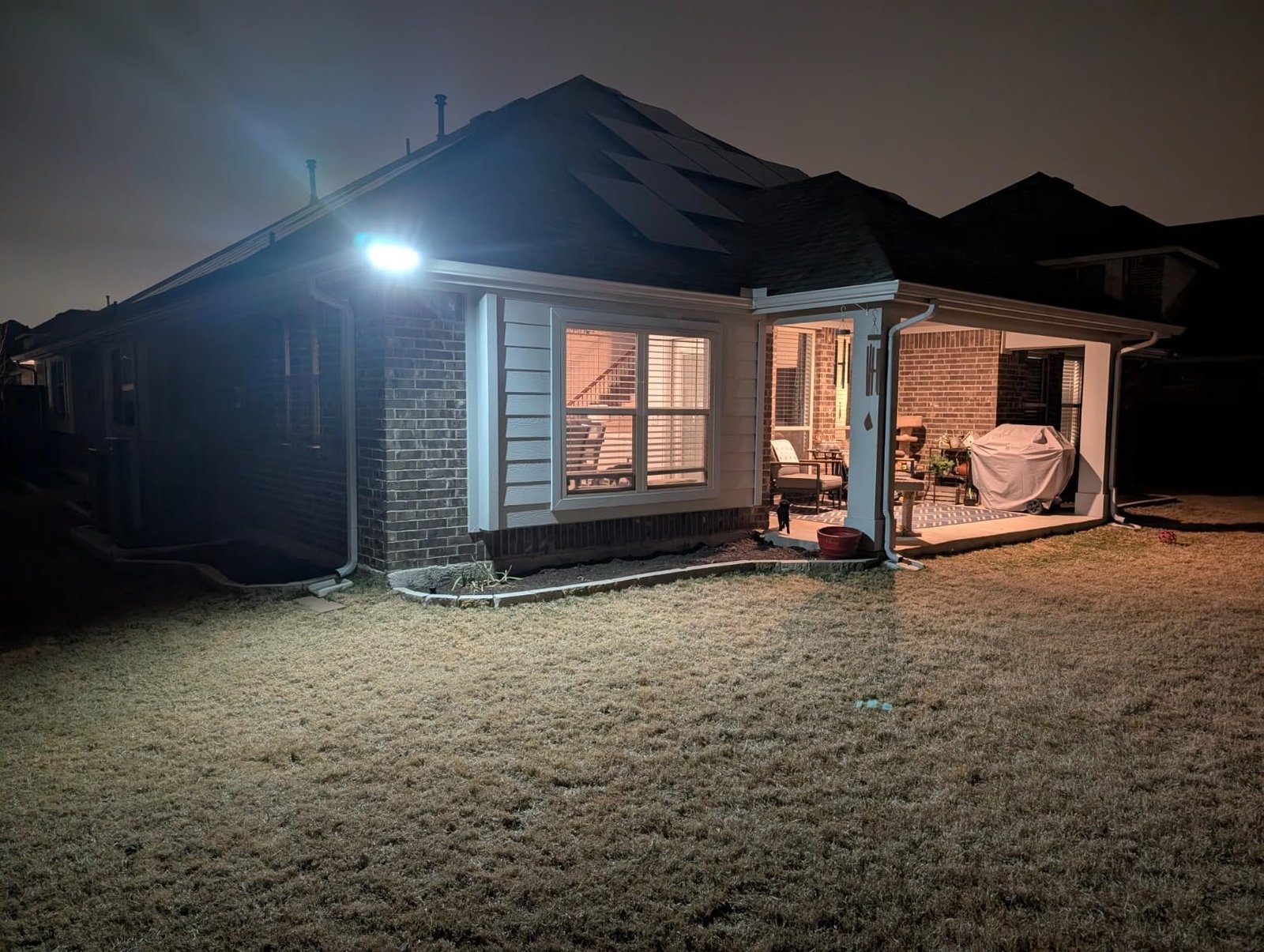 Tuffenough Solar Outdoor Lights 2500LM 210 LED Security Lights with Remote Control.3 Heads Motion Sensor Lights. IP65 Waterproof.270° Wide Angle Flood Wall Lights with 3 Modes(2 Packs) photo review