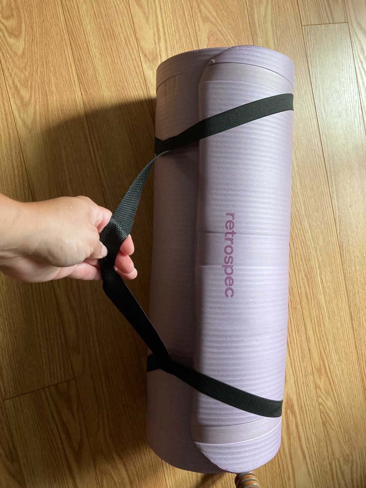 Retrospec Solana Yoga Mat 1 Thick w/Nylon Strap for Men & Women - Non Slip Exercise Mat for Home Yoga. Pilates. Stretching. Floor & Fitness Workouts photo review
