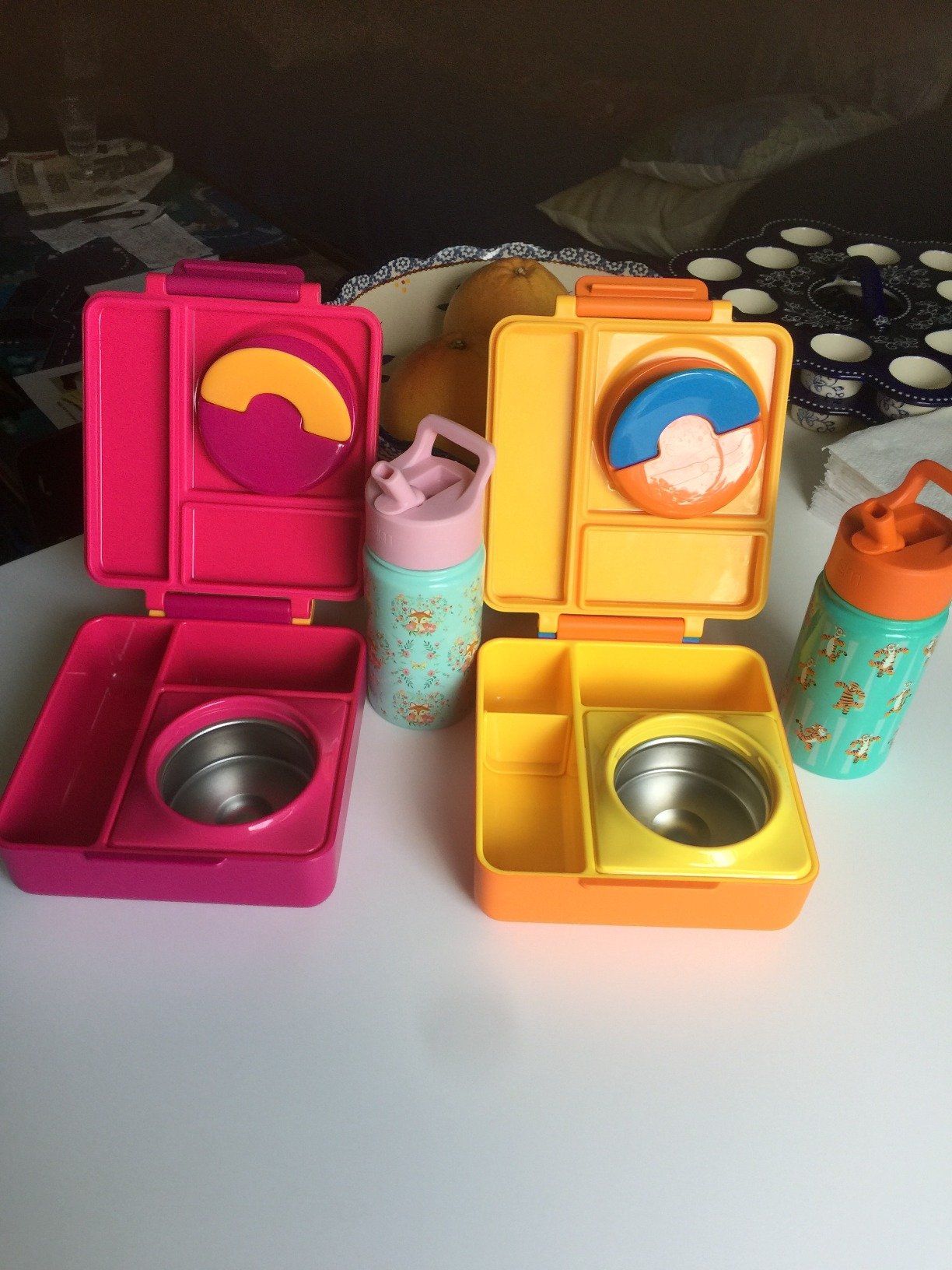 Omie OmieBox Bento Box for Kids - Insulated Lunch Box with Leak Proof Food Jar - 3 Compartments. 2 Temperature Zones - (Meadow) photo review