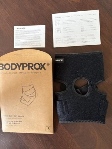 Bodyprox Ankle Support Brace. Breathable Neoprene Sleeve. Adjustable Wrap! (1 Pack) photo review