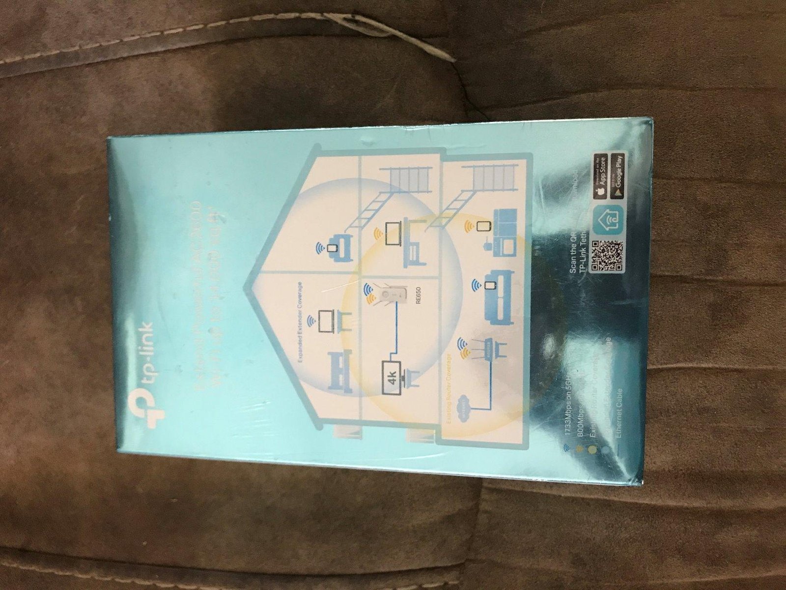 TP-Link WiFi Extender with Ethernet Port. Dual Band 5GHz/2.4GHz. Up to 44% More Bandwidth Than Single Band. Covers Up to 1200 Sq.ft and 30 Devices. Signal Booster Amplifier Supports OneMesh(RE220) photo review