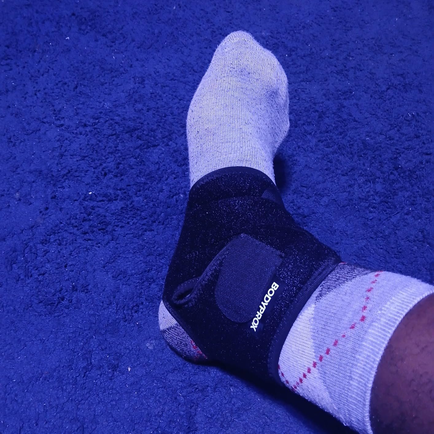 Bodyprox Ankle Support Brace. Breathable Neoprene Sleeve. Adjustable Wrap! (1 Pack) photo review