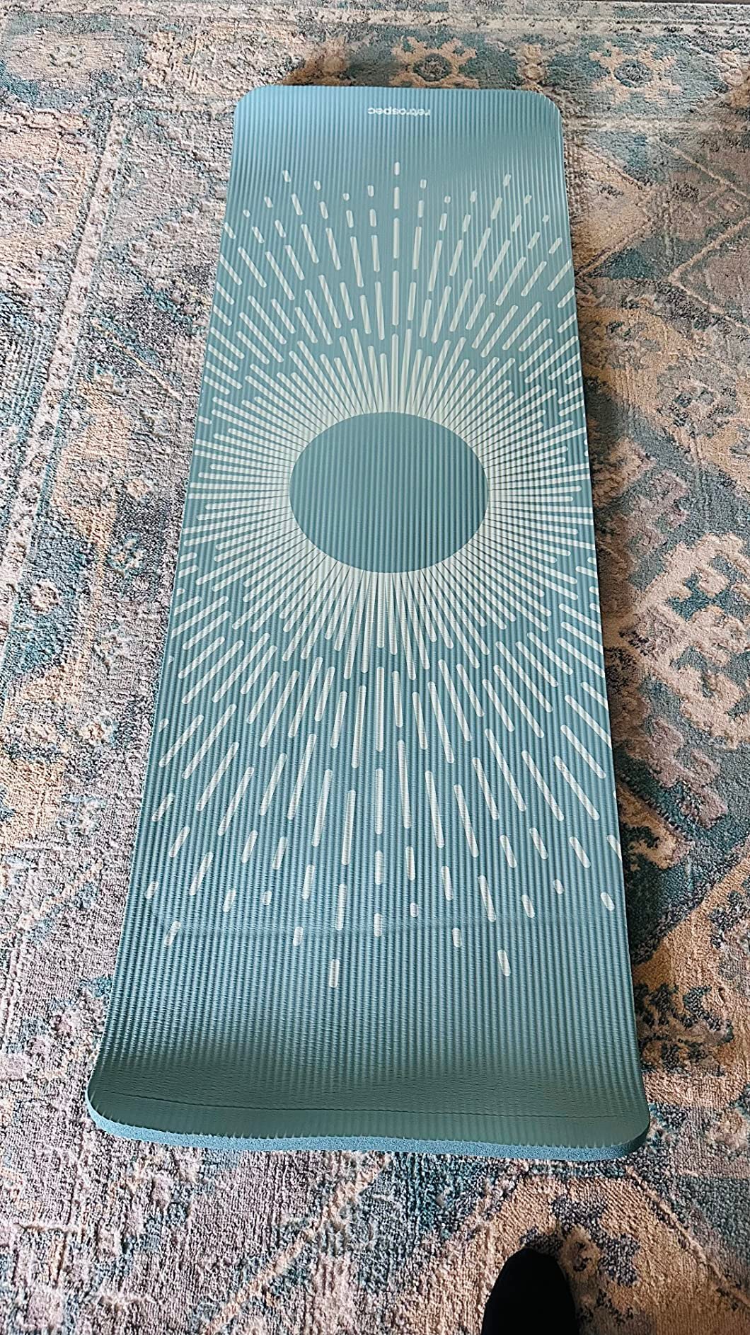 Retrospec Solana Yoga Mat 1 Thick w/Nylon Strap for Men & Women - Non Slip Exercise Mat for Home Yoga. Pilates. Stretching. Floor & Fitness Workouts photo review