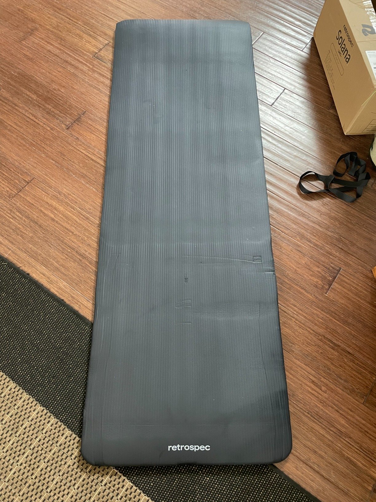 Retrospec Solana Yoga Mat 1 Thick w/Nylon Strap for Men & Women - Non Slip Exercise Mat for Home Yoga. Pilates. Stretching. Floor & Fitness Workouts photo review