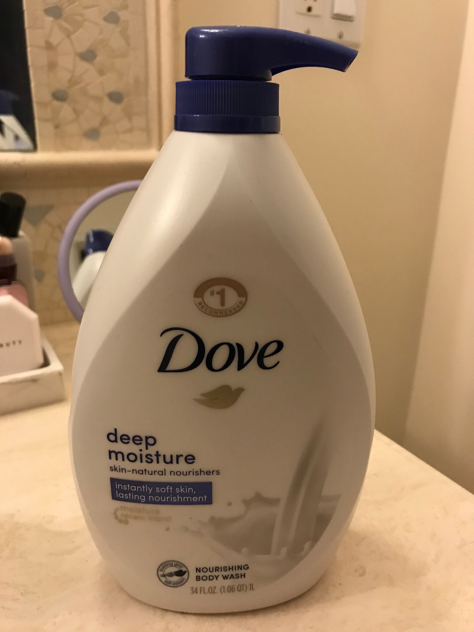 Dove Body Wash Deep Moisture for 24hr Lotion-Soft Skin Moisture Moisturizing Skin Cleanser with No Sulfates No Parabens 30.6 oz photo review