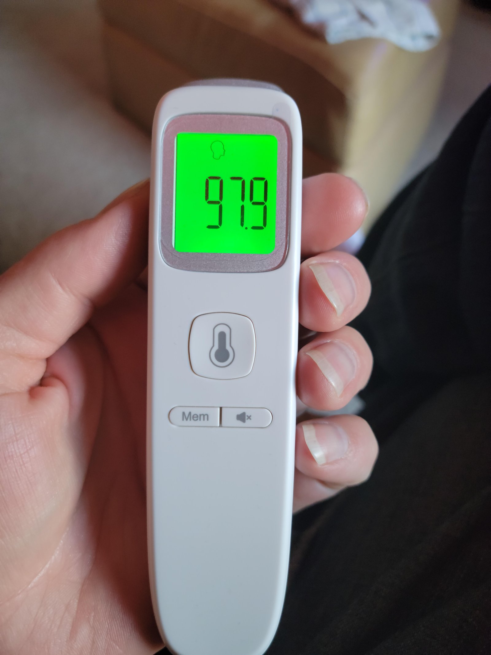 No-Touch Thermometer for Adults and Kids. Accurate Digital Baby Thermometer. Fever Alarm & Silent Mode. 2 in 1 Forehead & Object Mode photo review