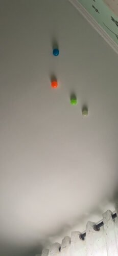 Glow in The Dark Sticky Balls That Stick to The Ceiling.Stress Balls for Kids and Adults.Glowing Sticky Balls.ASMR Cool Stuff for Teens.Elevated Balls.Ceiling Balls.Lumi Balls.Stocking Stuffers(4Pcs) photo review