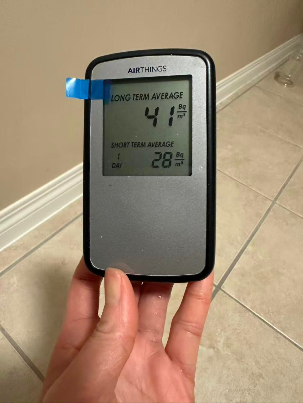 Airthings Corentium Home Radon Detector 223 Portable. Lightweight. Easy-to-Use. (3) AAA Battery Operated. USA Version. pCi/L photo review