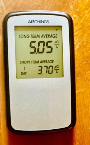 Airthings Corentium Home Radon Detector 223 Portable. Lightweight. Easy-to-Use. (3) AAA Battery Operated. USA Version. pCi/L photo review
